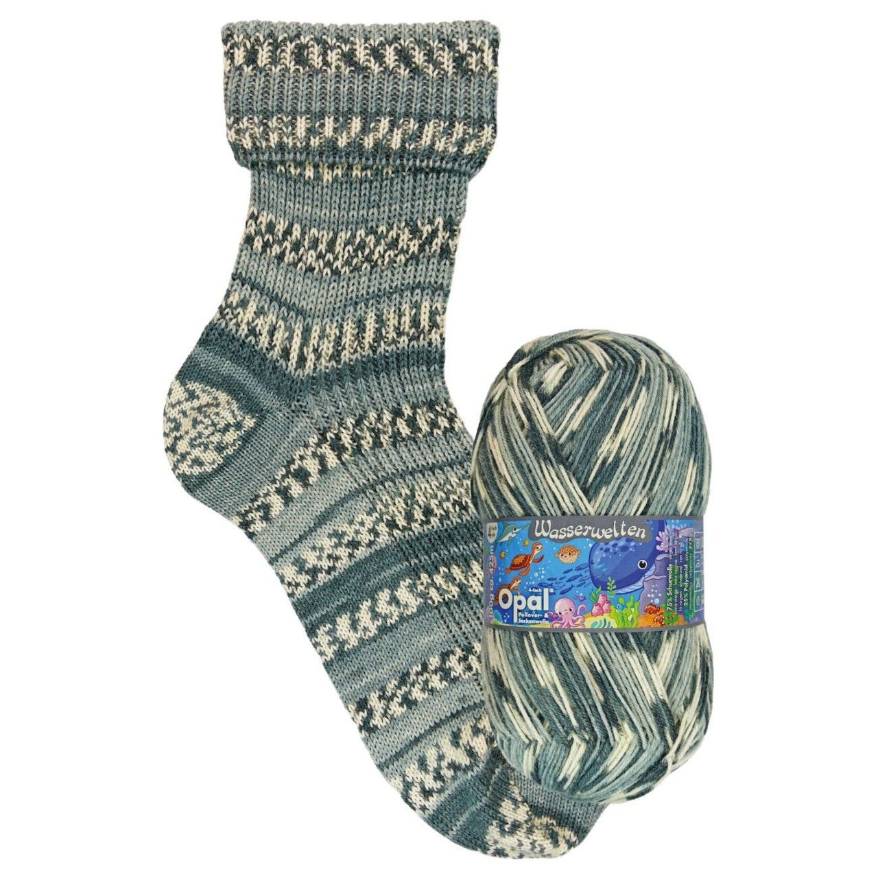 OPAL WATER WORLD 4PLY/SOCK