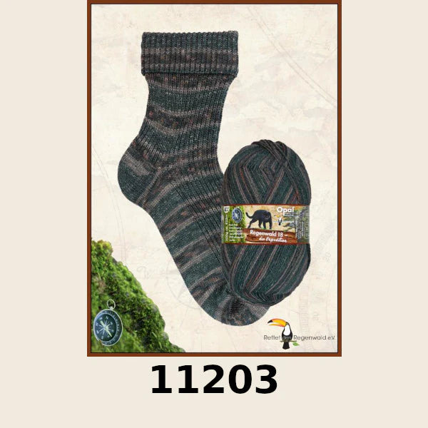 OPAL REGENWALD 18 DIE EXPEDITION 4PLY/SOCK