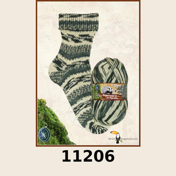OPAL REGENWALD 18 DIE EXPEDITION 4PLY/SOCK