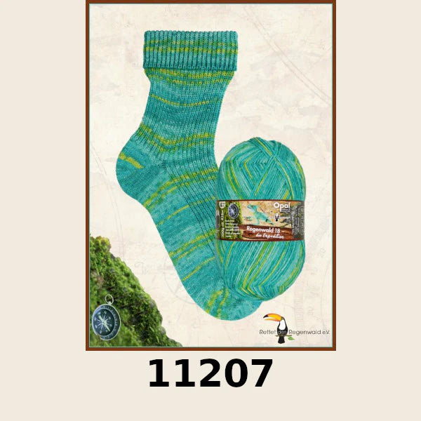 OPAL REGENWALD 18 DIE EXPEDITION 4PLY/SOCK