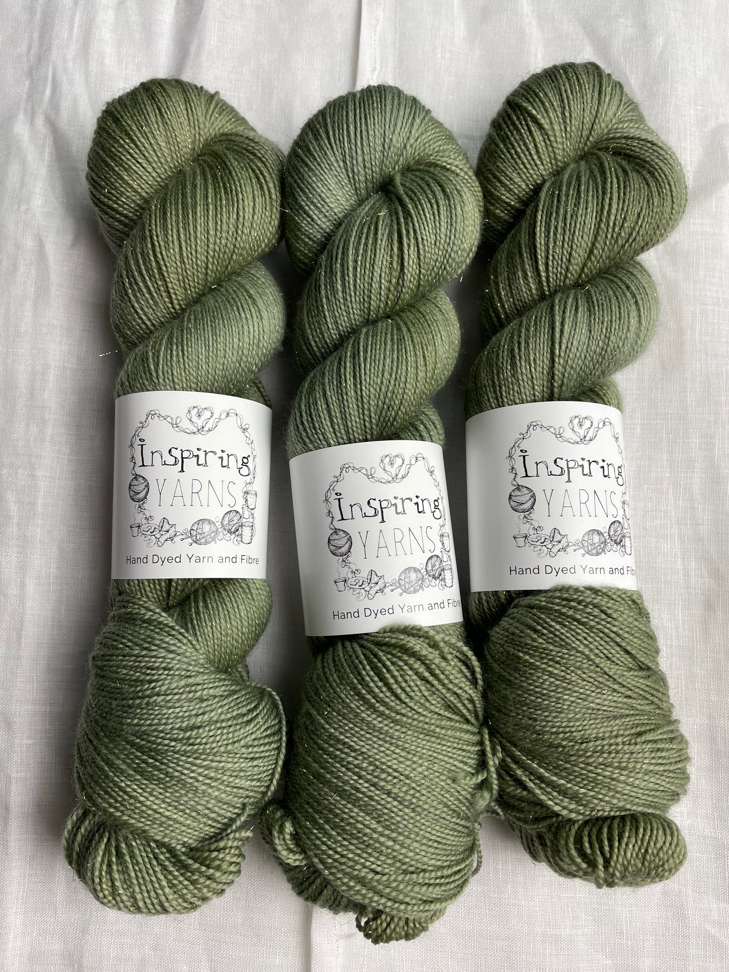 SAGE - GOLD SPARKLE SOCK
