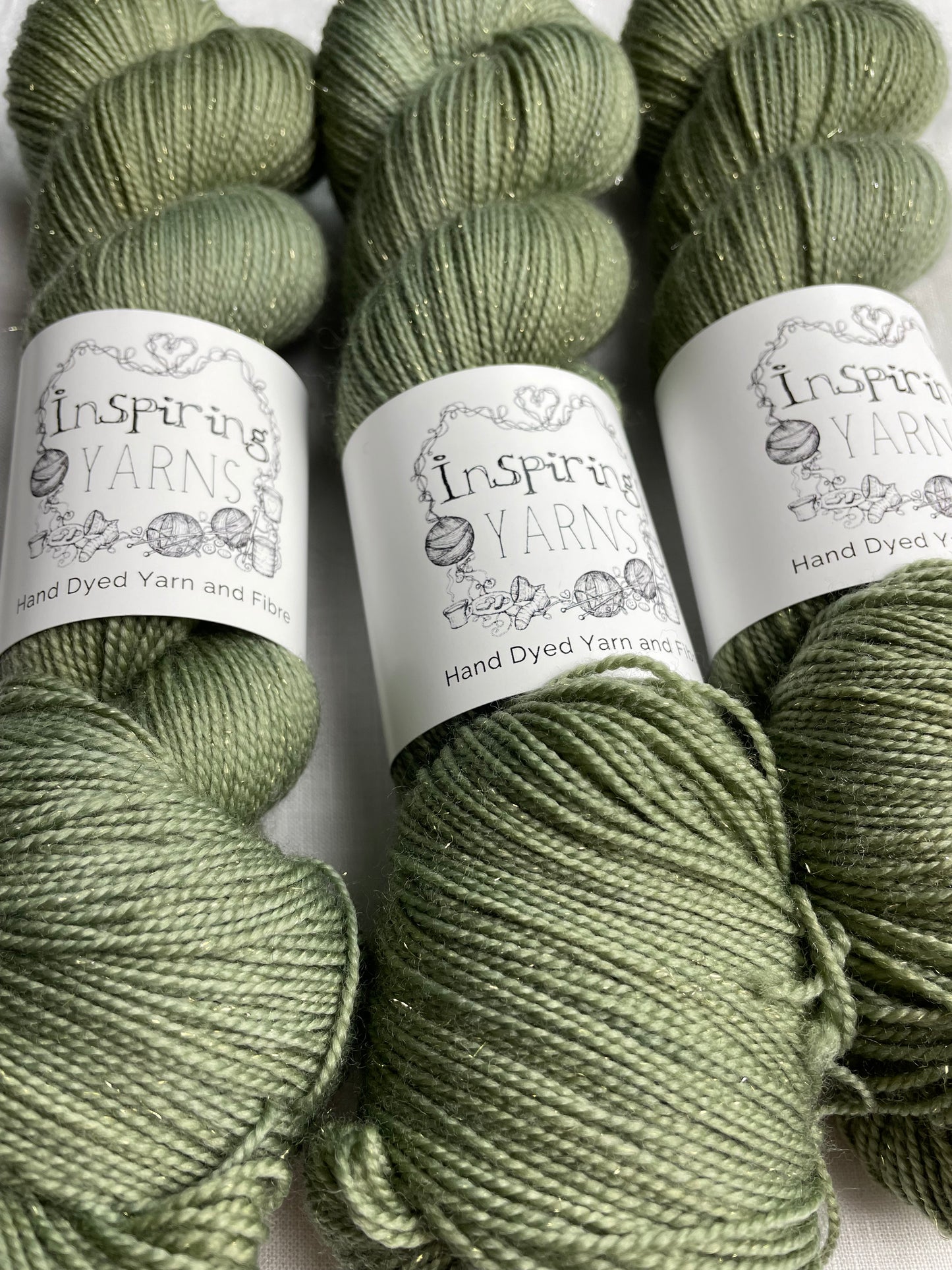 SAGE - GOLD SPARKLE SOCK