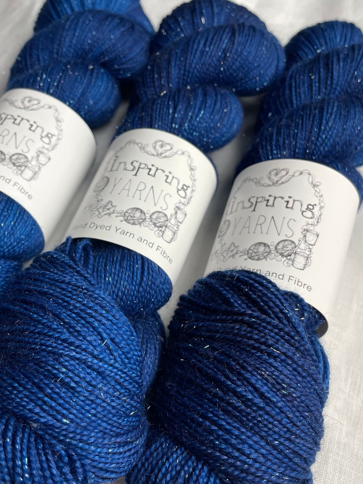 YULE - SILVER SPARKLE SOCK 100G
