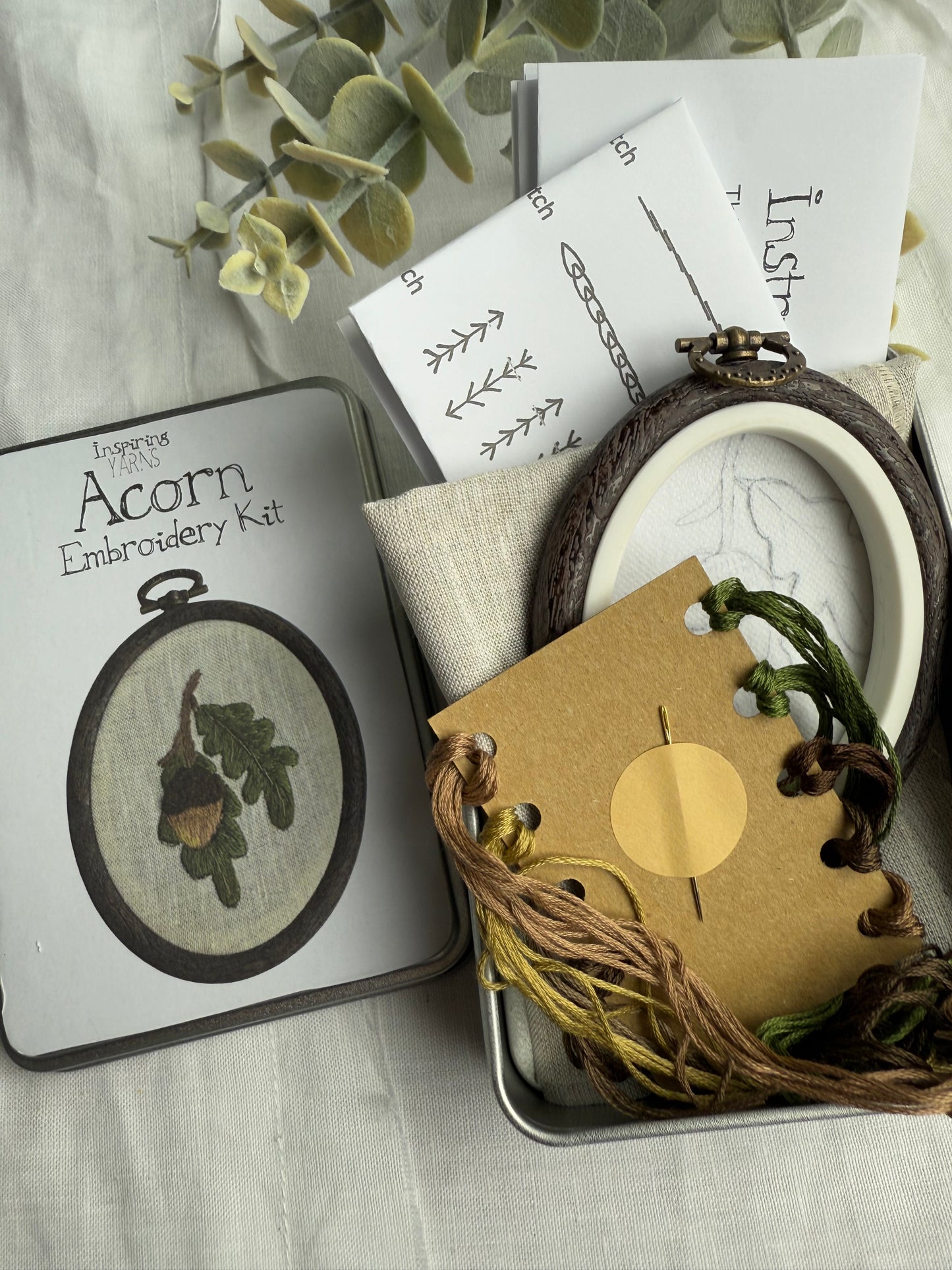 ACORN - INSPIRING YARNS MINI EMBROIDERY KIT