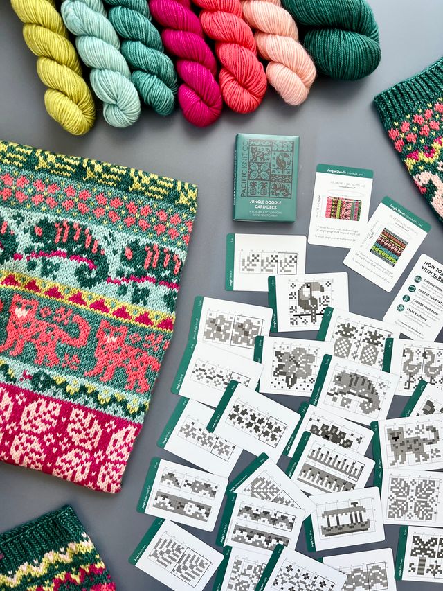 JUNGLE EXPANSION DOODLE DECK BY PACIFIC KNIT CO.