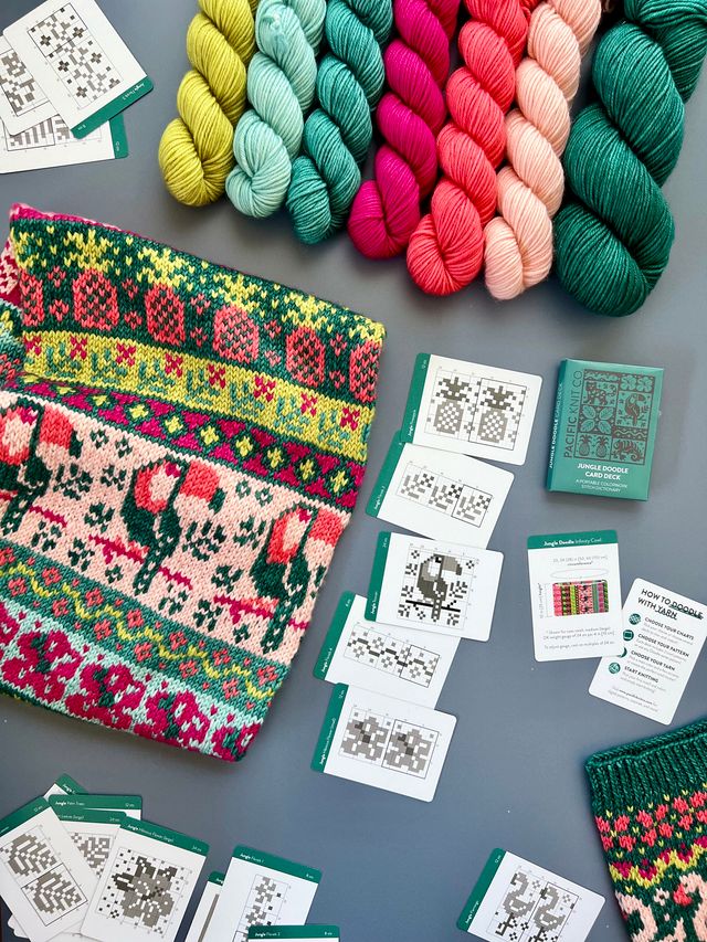JUNGLE EXPANSION DOODLE DECK BY PACIFIC KNIT CO.