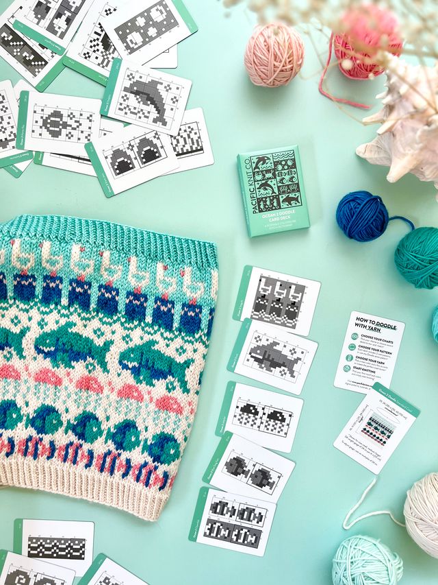 OCEAN EXPANSION DOODLE DECK BY PACIFIC KNIT CO.