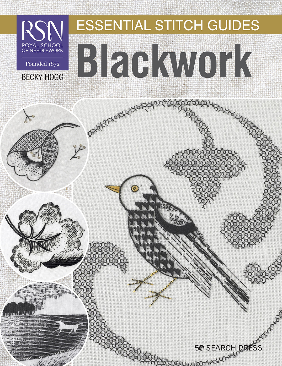 RSN ESSENTIAL STITCH GUIDES: BLACKWORK - BECKY HOGG