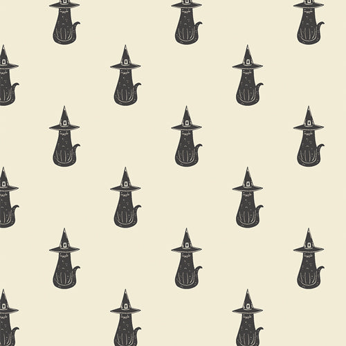 PURRRFECTLY WITCHY - SPOOKY 'N WITCHY COLLECTION - ART GALLERY FABRICS 100% PREMIUM COTTON