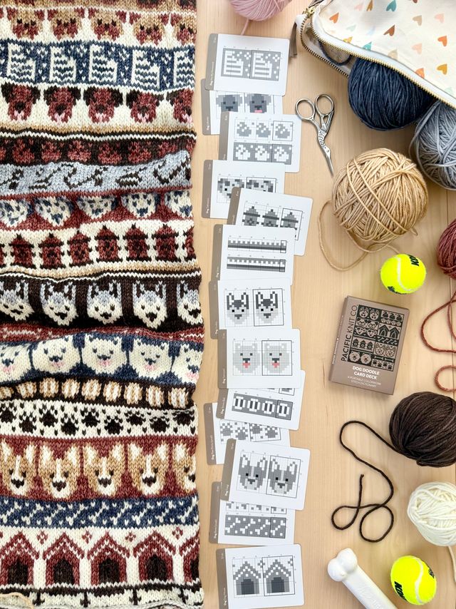 DOG EXPANSION DOODLE DECK BY PACIFIC KNIT CO.