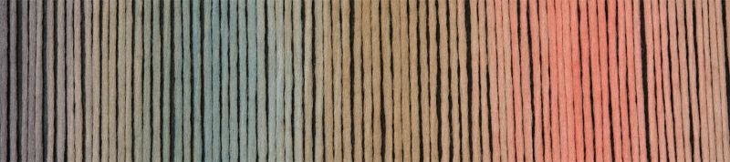 Image shows colour palette for Schoppel Gradient DK yarn colourway 2624 Mousse Test/Elchtest in shades of pale peach, green and blue,