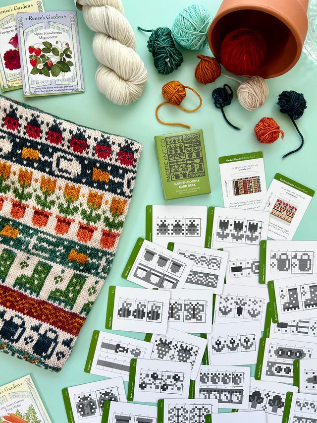 GARDEN EXPANSION DOODLE DECK BY PACIFIC KNIT CO.