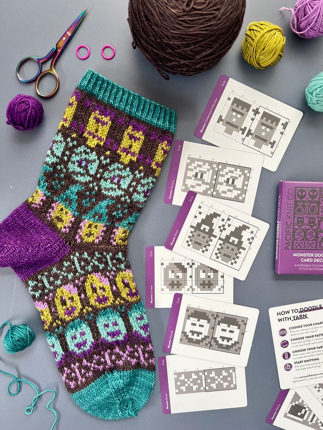 MONSTER EXPANSION DOODLE DECK BY PACIFIC KNIT CO.