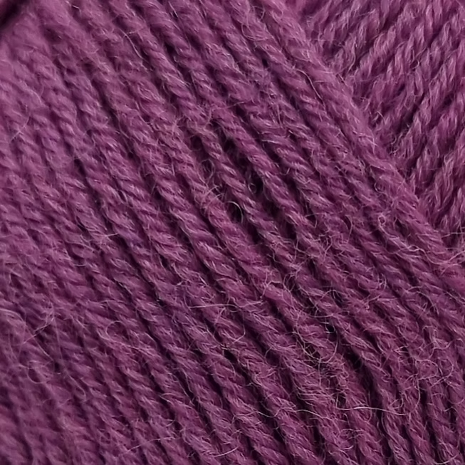 close up of medium purple yarn.