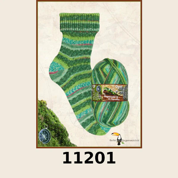 OPAL REGENWALD 18 DIE EXPEDITION 4PLY/SOCK