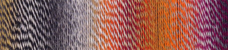 Image shows colour palette for  Schoppel Zauberball Crazy 4ply/sock.  The colour is 2092 My Sweet Side/Schocoladuseite, with shades of caramel, chocolate, orange and neutrals.