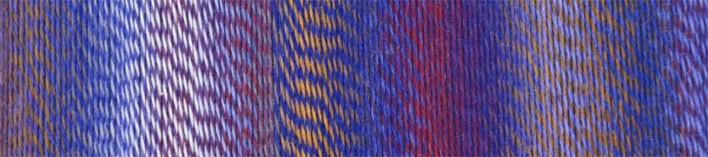 Image shows colour palette for Schoppel Zauberball Crazy 4ply/sock.  The colour is 2311 Route 66, with shades of rust,grey and orange.