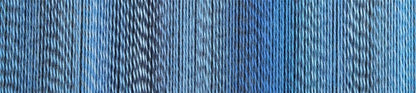 Image shows colour palette for  Schoppel Zauberball Crazy 4ply/sock.  The colour is 2438 Indigo, with shades of light and dark blue and grey.