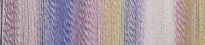 Image shows colour palette for Schoppel Zauberball Crazy 4ply/sock.  The colour is 2473 Attractant/Lockstoff, with shades of cornflower, lilac, yellow and cream.
