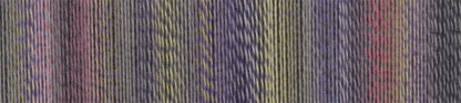Image shows colour palette for  Schoppel Zauberball Crazy 4ply/sock.  The colour is 2514 Privy Council/Geheimrat, with shades of purple, grey and pink.