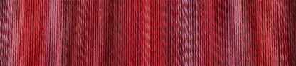 Image shows colour palette for  Schoppel Zauberball Crazy 4ply/sock.  The colour is 2620 Red in a Suit/Rot in Anzug , with shades of pink, red and wine.