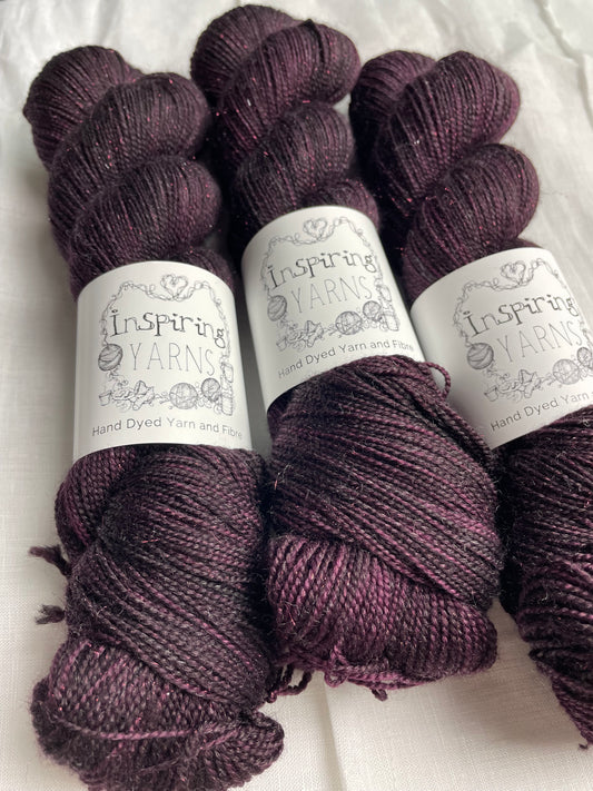 BLACKCURRANT JAM - GOLD SPARKLE SOCK