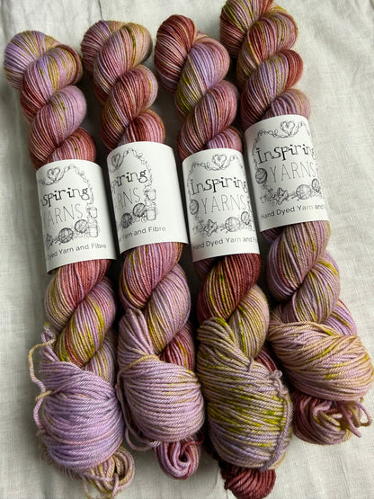 BEE ORCHID - MERINO SMOOTH SOCK 50G