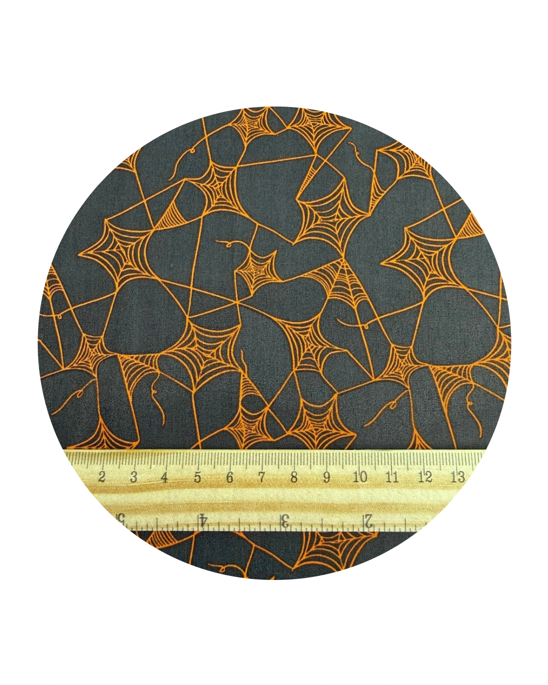 WEB OF SCARES CARAMEL - SWEET 'N SPOOKIER COLLECTION - ART GALLERY FABRICS 100% PREMIUM COTTON