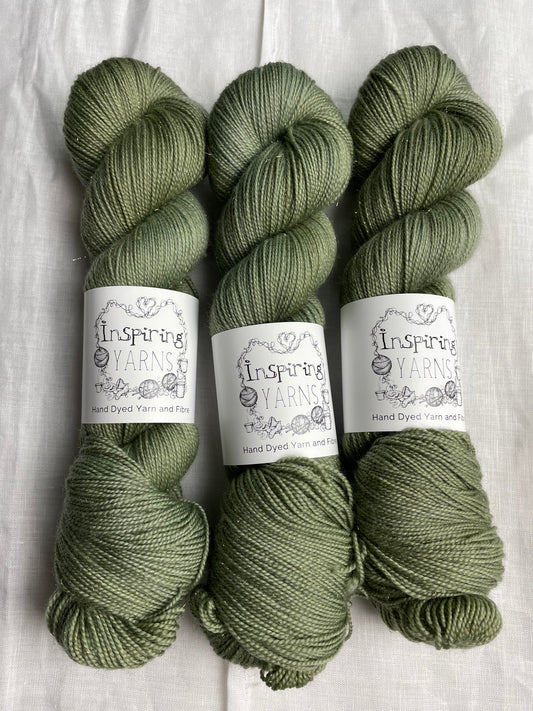 SAGE - GOLD SPARKLE SOCK