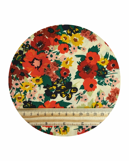 WILD FLORA SUNLIGHT - HAZELWOOD COLLECTION - ART GALLERY FABRICS 100% PREMIUM COTTON