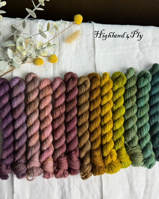 THE WITCH'S GARDEN MINI SET 260G - HIGHLAND 4PLY