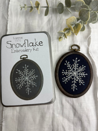 SNOWFLAKE - INSPIRING YARNS MINI EMBROIDERY KIT