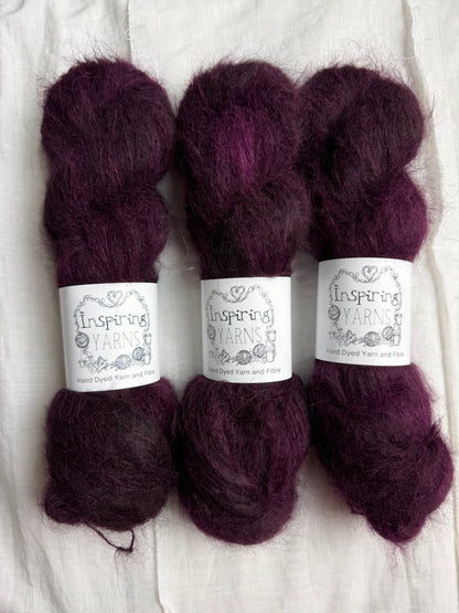 BLACKCURRANT JAM - BRUSHED SURI 4PLY 100G