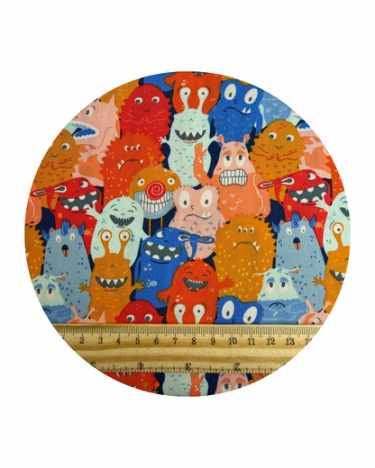 MONSTER PARADE - MONSTERVILLE COLLECTION - ART GALLERY FABRICS 100% PREMIUM COTTON