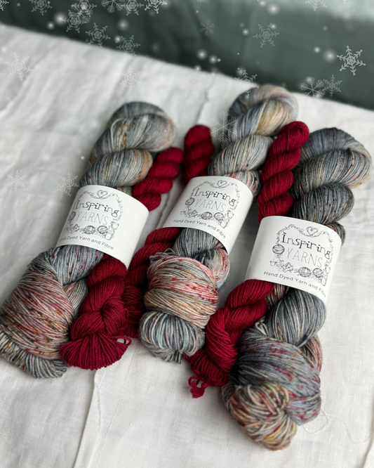 WINTER BERRY - MERINO SMOOTH SOCK 120G SOCK SET