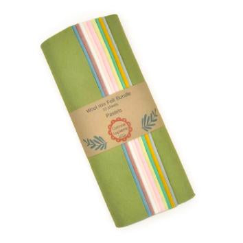colourful wool felt bundle corinne labels 