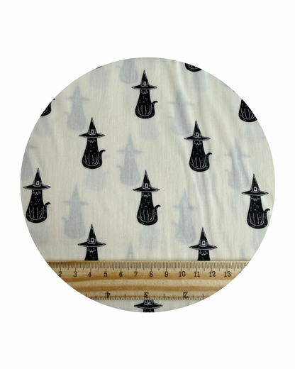 PURRRFECTLY WITCHY - SPOOKY 'N WITCHY COLLECTION - ART GALLERY FABRICS 100% PREMIUM COTTON