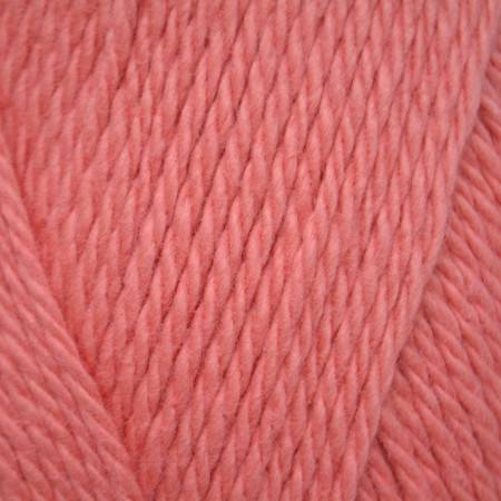 close up of pink yarn ball.