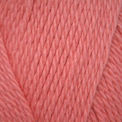 close up of pink yarn ball.