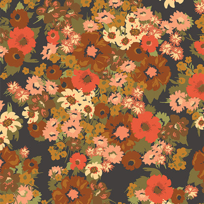 WILD FLORA MOONLIGHT - HAZELWOOD COLLECTION - ART GALLERY FABRICS 100% PREMIUM COTTON