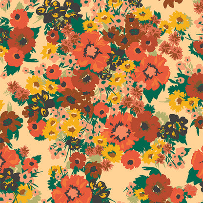 WILD FLORA SUNLIGHT - HAZELWOOD COLLECTION - ART GALLERY FABRICS 100% PREMIUM COTTON
