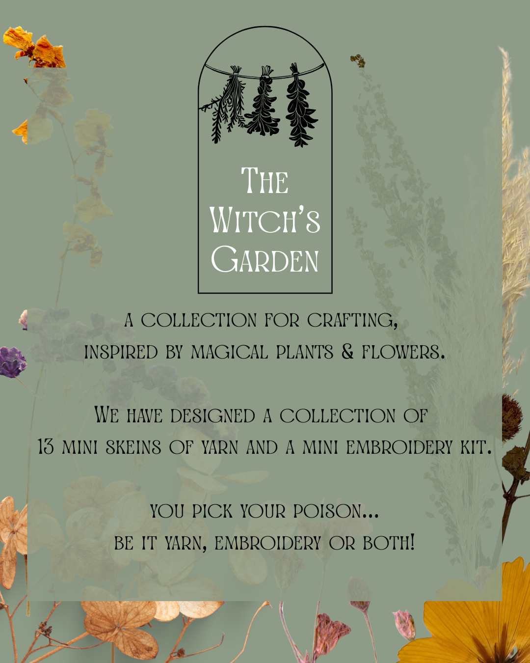 The Witch's Garden Halloween Craft Box