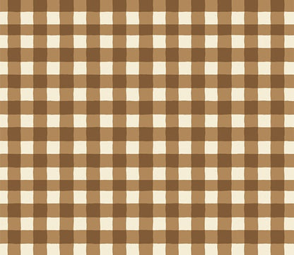 SMALL PLAID OF MY DREAMS CARAMEL - STORYTELLER COLLECTION - ART GALLERY FABRICS 100% PREMIUM COTTON