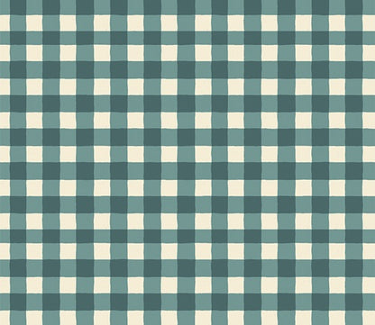 SMALL PLAID OF MY DREAMS SPRUCE - STORYTELLER COLLECTION - ART GALLERY FABRICS 100% PREMIUM COTTON