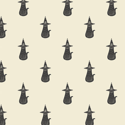 PURRRFECTLY WITCHY - SPOOKY 'N WITCHY COLLECTION - ART GALLERY FABRICS 100% PREMIUM COTTON