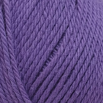 close up of light lilac yarn. 