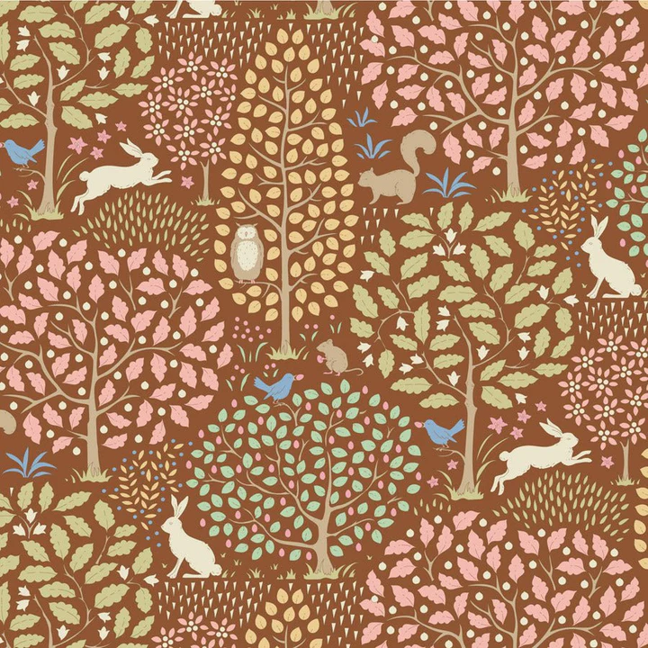 SANCTUARY - CARAMEL - TILDA DESIGNER 100% PREMIUM COTTON PRINTED FABRIC