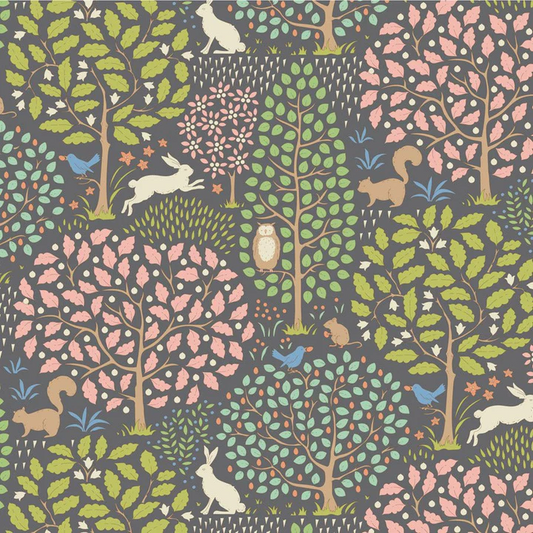 SANCTUARY - GREY GREEN - TILDA DESIGNER 100% PREMIUM COTTON PRINTED FABRIC