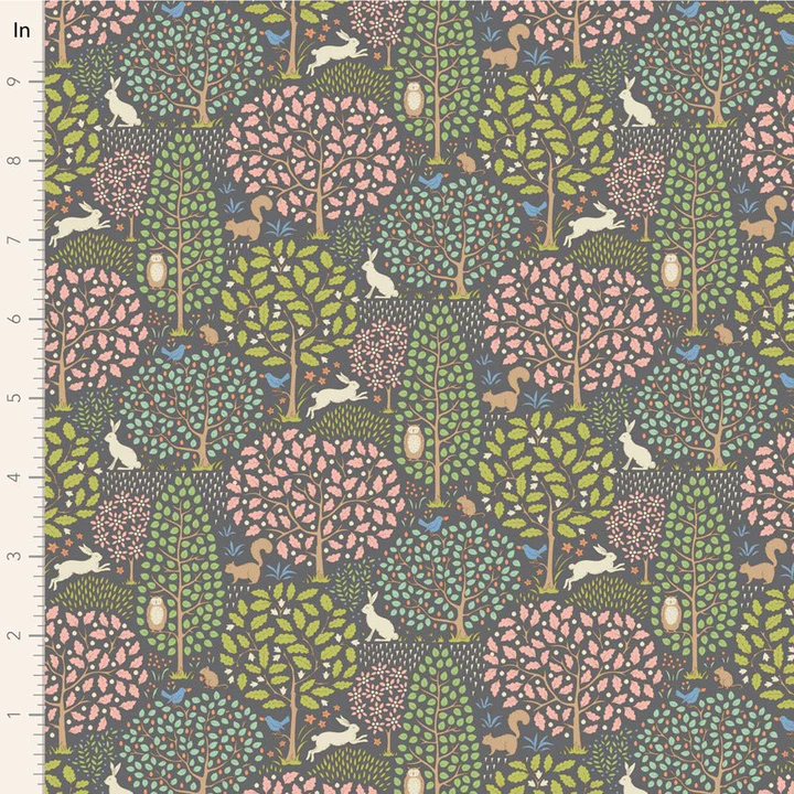 SANCTUARY - GREY GREEN - TILDA DESIGNER 100% PREMIUM COTTON PRINTED FABRIC
