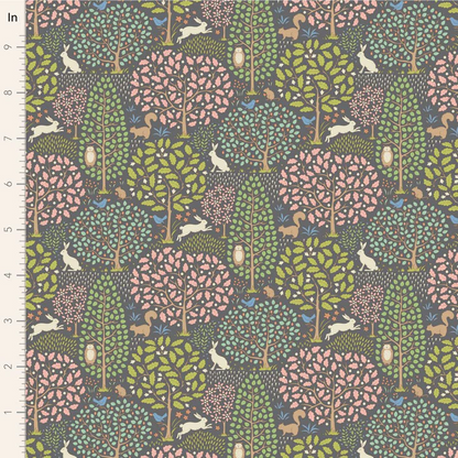 SANCTUARY - GREY GREEN - TILDA DESIGNER 100% PREMIUM COTTON PRINTED FABRIC
